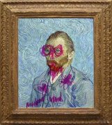 从巴黎奥赛美术馆藏梵高 ——《自画像》被涂鸦